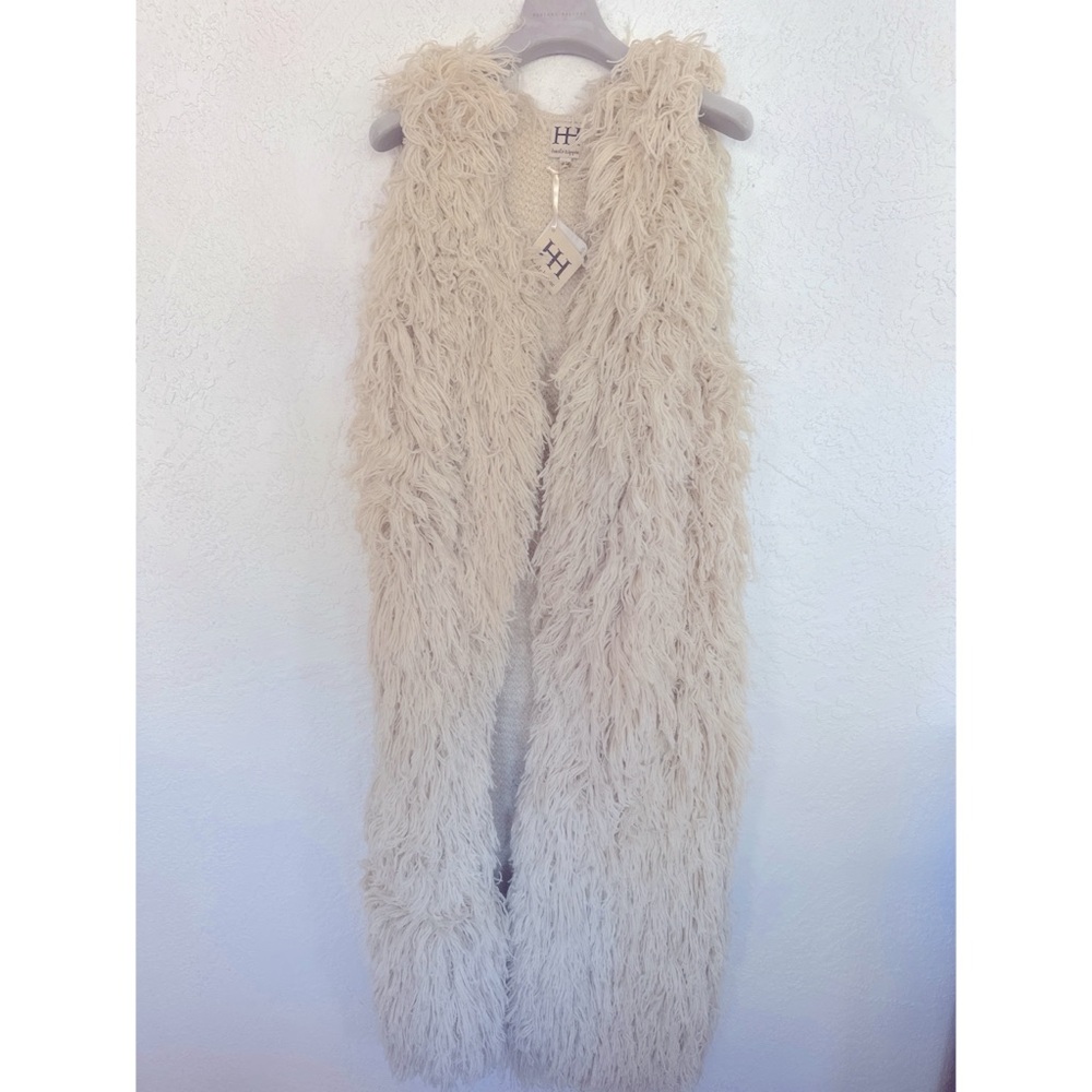 Haute Hippie Alpaca Long Vest Size M/L